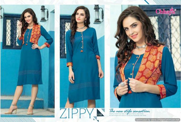 Chaaya-Breeza-Rayon-Kurti-With-Koti